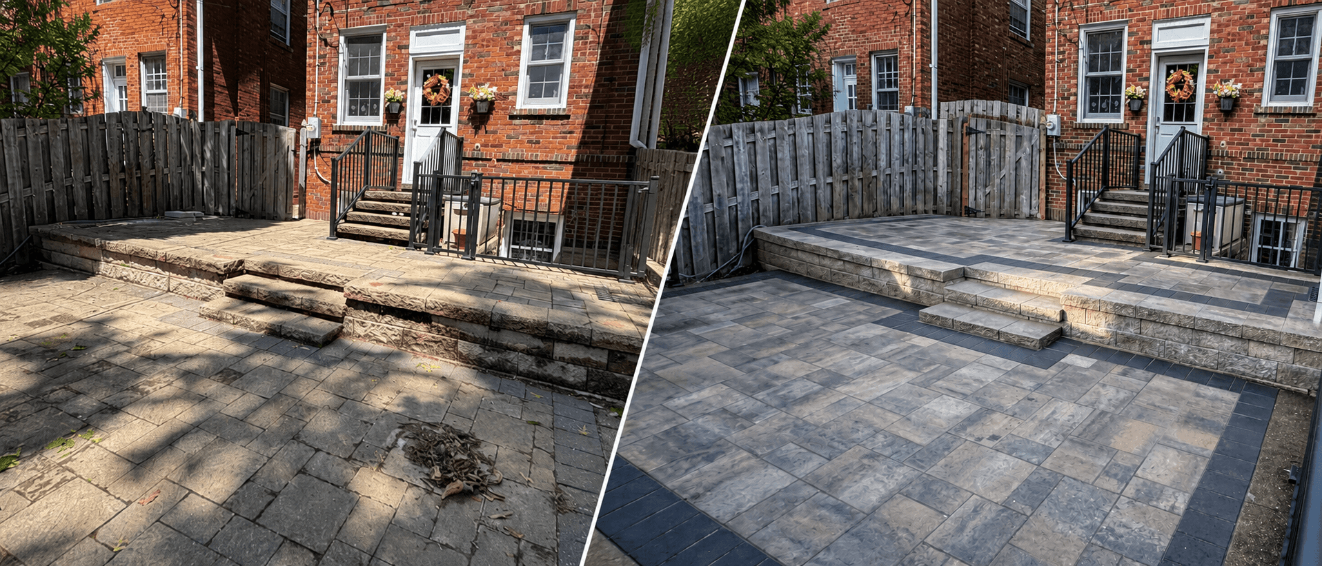 before and after hero ballwin paver patio project
