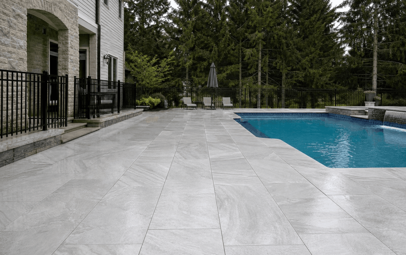 Porcelain tile pool deck preview
