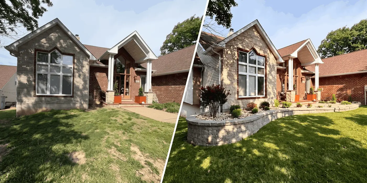 Natural stone Retaining wall in st louis
