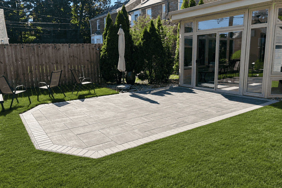 Drainage correction + Permeable patio installation