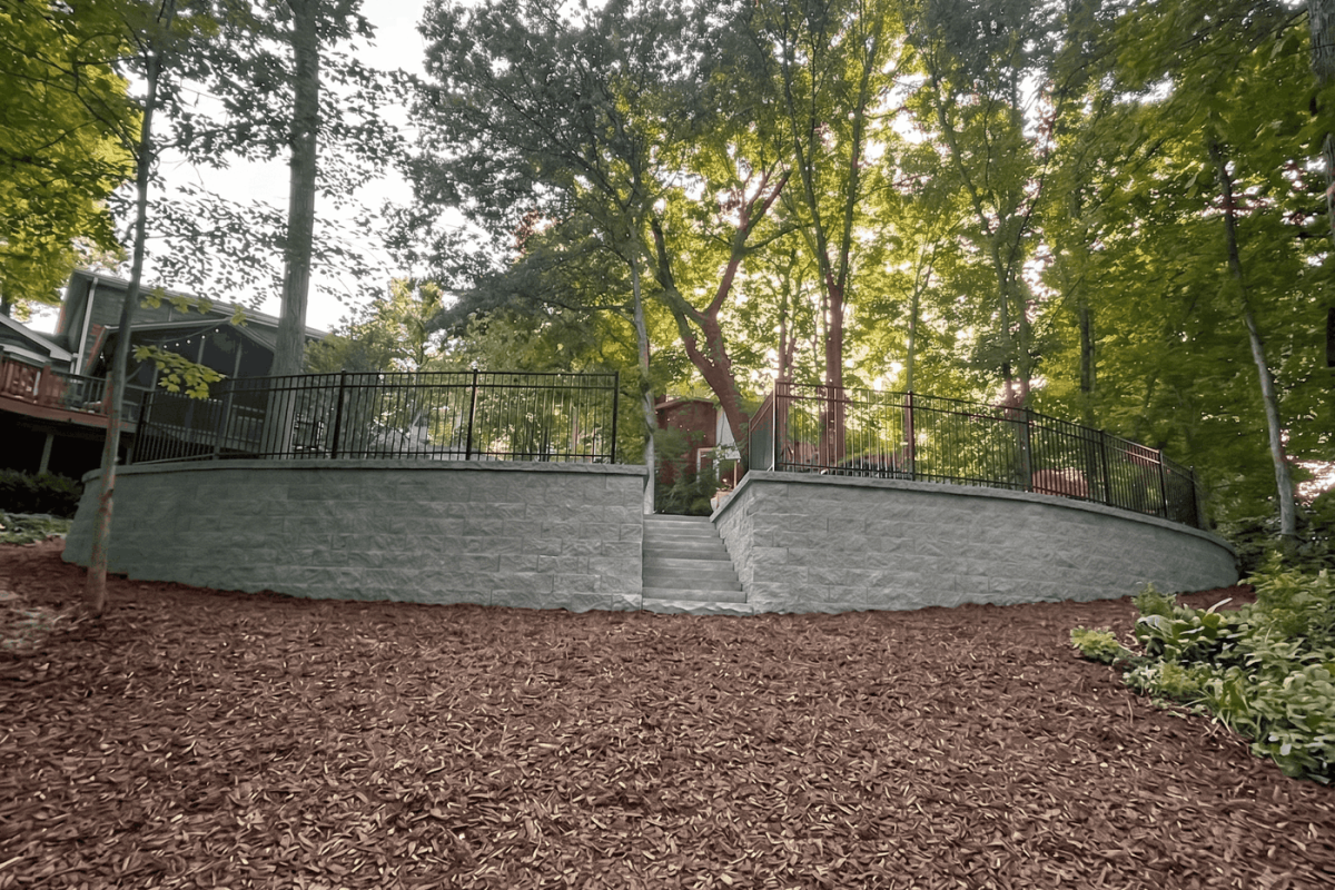 oakville retaining wall installation